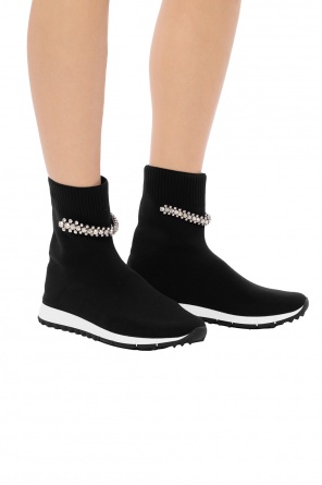 'regena' high-top sneakers with sock, zdjęcie 2 'regena' high-top sneakers with sock od Jimmy Choo